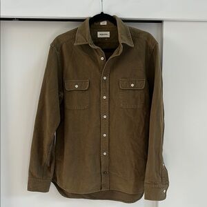 Taylor Stitch Yosemite Shirt Olive Green, size L